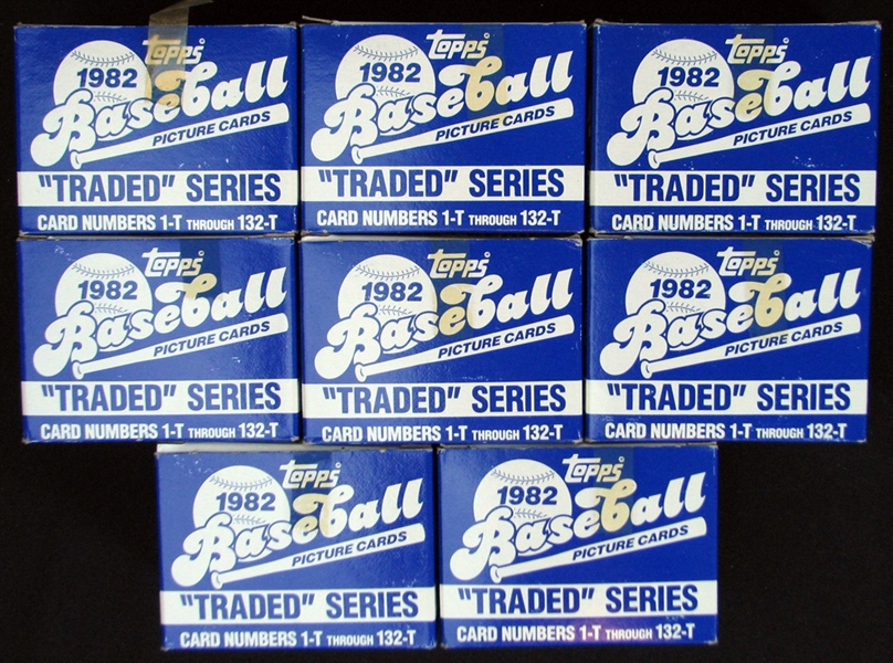 1982 Topps Traded Baseball Complete Set Group of (8)