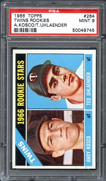 1966 Topps #264 Twins Rookies PSA 9 MINT
