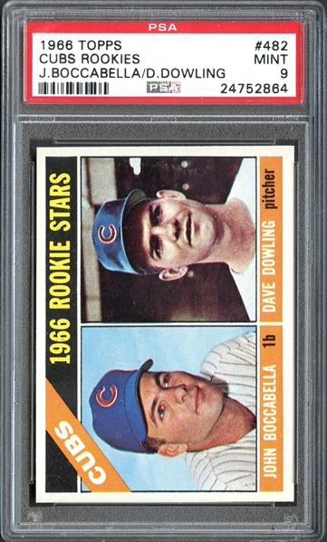 1966 Topps #482 Cubs Rookies PSA 9 MINT