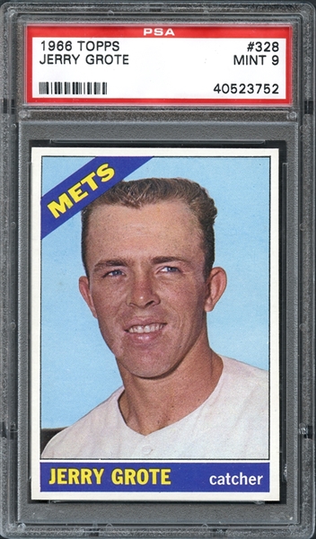 1966 Topps #328 Jerry Grote PSA 9 MINT