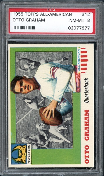 1955 Topps All-American #12 Otto Graham PSA 8 NM/MT