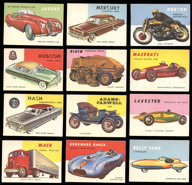 1954 Topps World on Wheels Near-Complete Set (160/180)