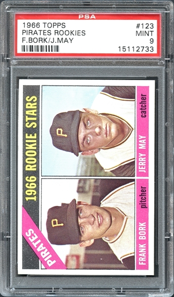 1966 Topps #123 Pirates Rookies PSA 9 MINT