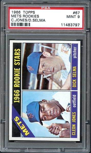 1966 Topps #67 Mets Rookies PSA 9 MINT