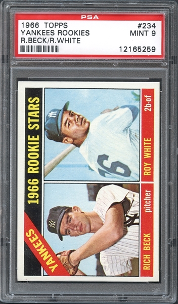 1966 Topps #234 Yankees Rookies PSA 9 MINT