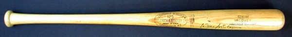1965-67 Willie McCovey Game-Used and Signed Louisville Slugger Bat PSA/DNA GU 9