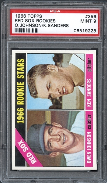 1966 Topps #356 Red Sox Rookies PSA 9 MINT