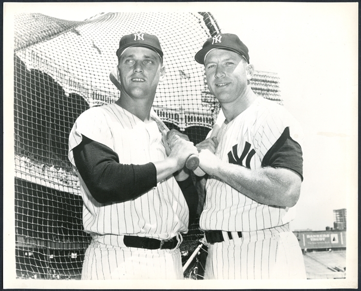 Awesome 1961 M&M Boys Roger Maris and Mickey Mantle by Louis Requena Original Photograph