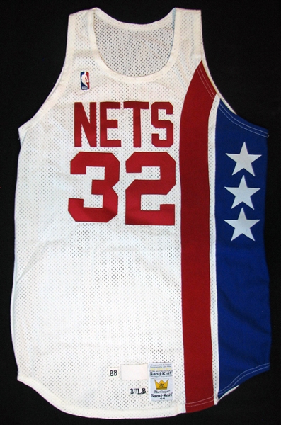 1988 New York Nets Team Throwback Jersey Issued to Julius Erving