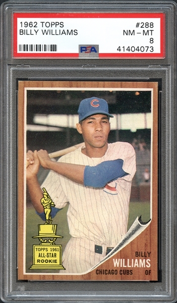 1962 Topps #288 Billy Williams PSA 8 NM/MT