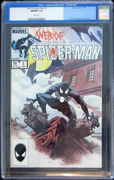 Web of Spider-Man #1 (Marvel Comics, 1985) CGC NM/MT 9.8 White Pages
