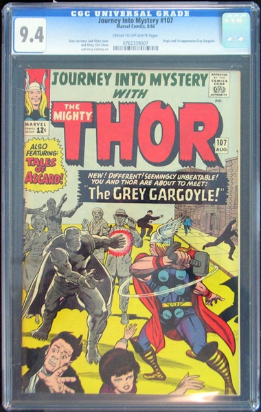Journey into Mystery (Thor) #107 (Marvel Comics, 1964) CGC 9.4 Cream to Off-White Pages