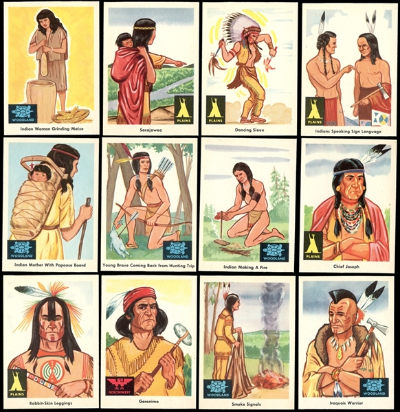 1959 Fleer Indian Trading Cards Group of (2) Complete Sets