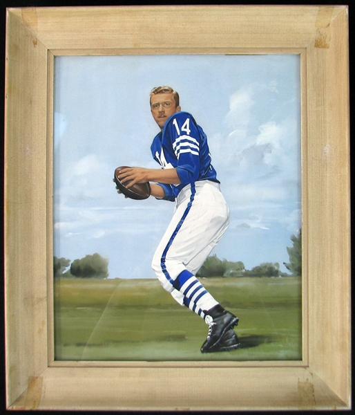 1957 Original Painting of George Shaw That Hung in Baltimore Colts Front Office