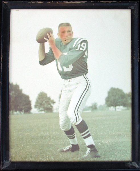 1960s Johnny Unitas Original 16x20 Photograph That Hung in Baltimore Colts Front Office