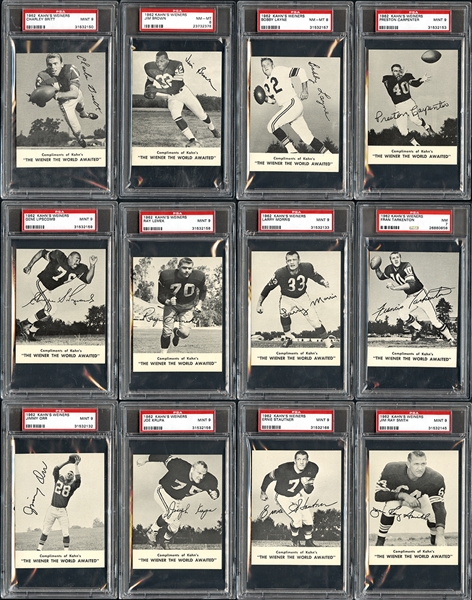 1962 Kahns Weiners Complete Set #1 on PSA Set Registry with 9.085 GPA