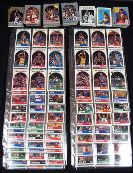 1989-90 Group of (2) Hoops I and II Complete Sets and 1990-91 Hoops I and II Set