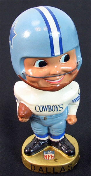1965-67 Dallas Cowboys Gold Base Bobbing Head Doll
