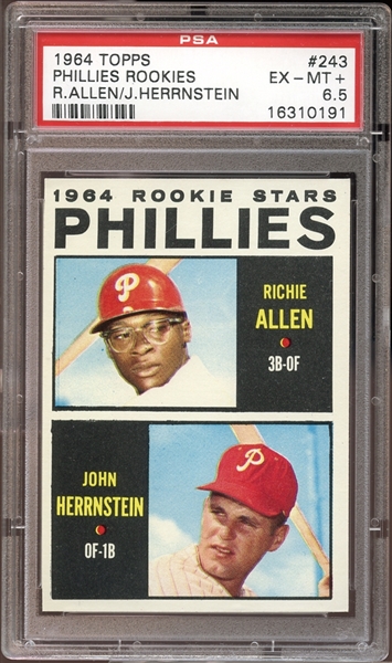 1964 Topps #243 Richie Allen PSA 6.5 EX/MT+