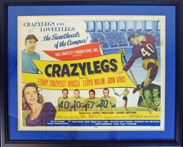 1953 "Crazylegs" Original Movie Poster