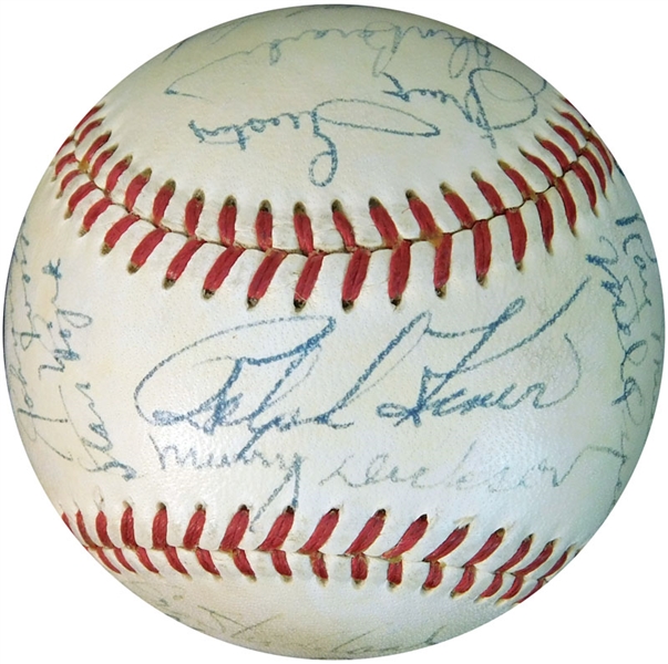 1950 Pittsburgh Pirates Team-Signed ONL (Frick) Ball with (24) Signatures