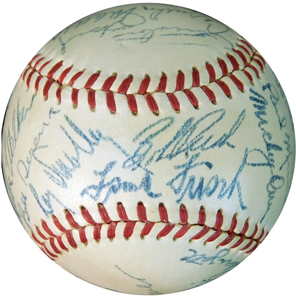 1950 Chicago Cubs Team-Signed ONL (Frick) Ball with (24) Signatures