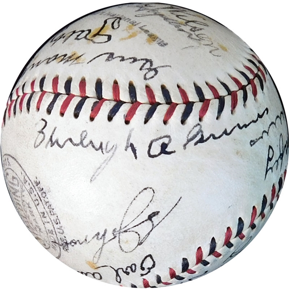 1931 World Champions St. Louis Cardinals Team-Signed ONL (Heydler) Ball with (18) Signatures with Bottomley