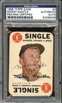1968 Topps Game #2 Mickey Mantle Autographed PSA/DNA AUTHENTIC