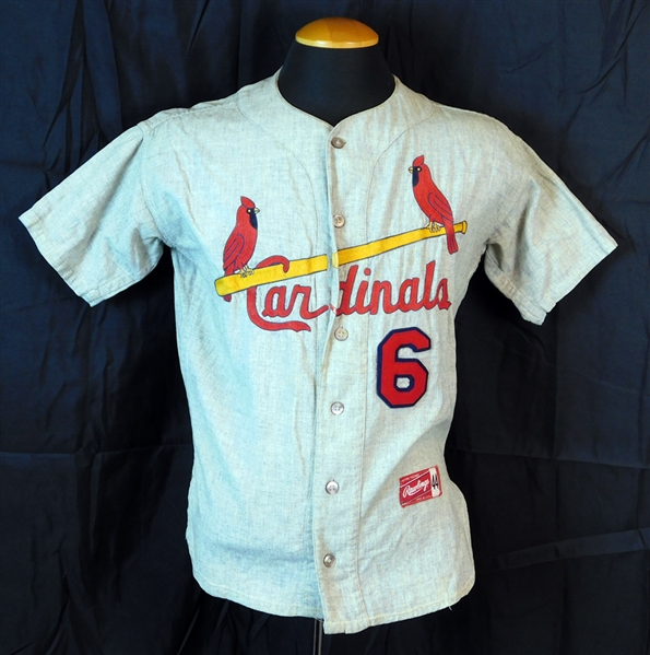 1963 St. Louis Cardinals Minor League Game-Used Jersey with Stan Musial Autographed Patch