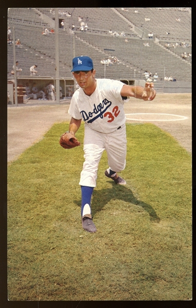 1959 Los Angeles Dodgers Postcard #906 Sandy Koufax