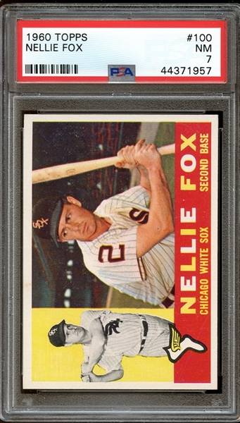1960 Topps #100 Nellie Fox PSA 7 NM