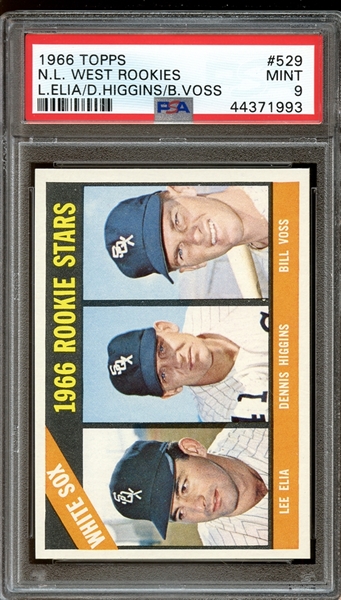 1966 Topps #529 White Sox Rookies PSA 9 MINT