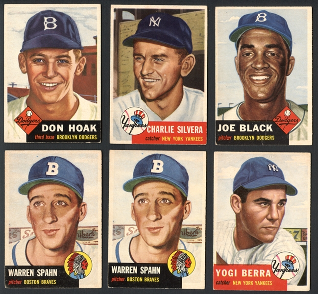 1953 Topps Group of (46) with HOFers