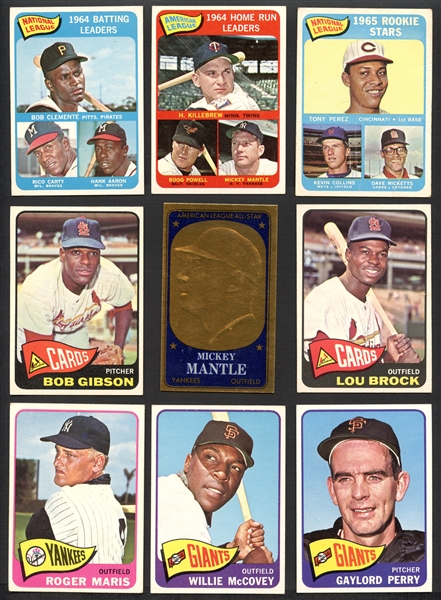 1965 Topps Baseball Group of Over (100) with Stars and HOFers