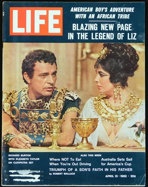 1962 Life Magazine with Post Cereal Cards of Mantle and Maris