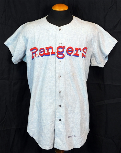 1971-72 Ted Williams Washington Senators /Texas Rangers Game-Used Road Jersey-The Last Major League Flannel Jersey He Ever Wore!
