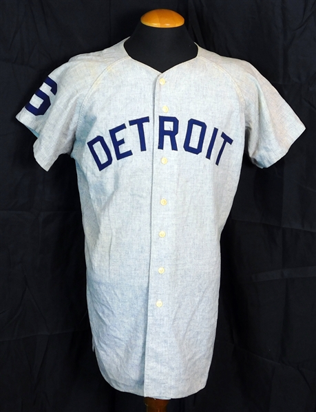 1964 Al Kaline Detroit Tigers Game-Used and Signed Road Jersey