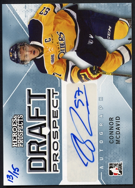 2015 Leaf Signed Heroes & Prospects Connor McDavid 