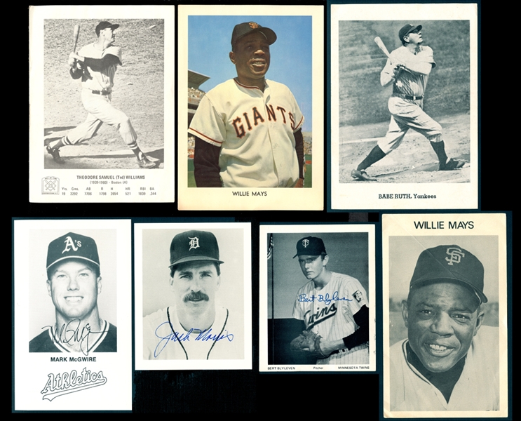 1960s-1980s Picture Pack Photo & Postcard Collection of Over (40) Items with Gehrig, Koufax & Mantle