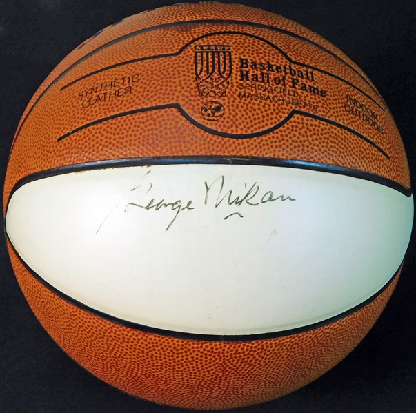 George Mikan Signed Basketball JSA
