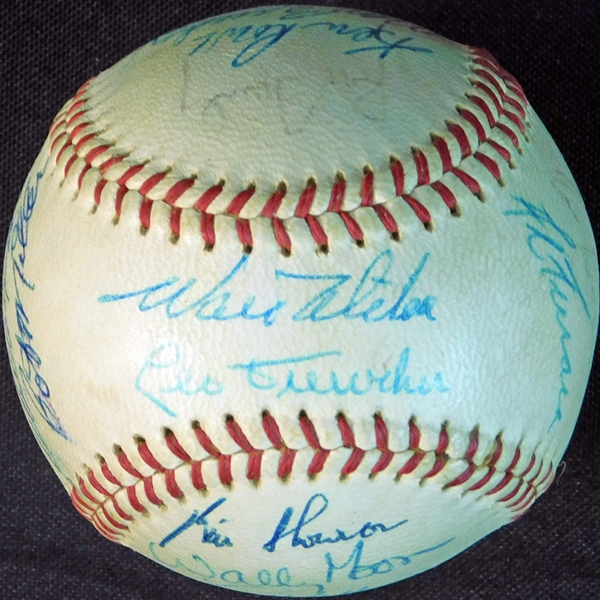 1963 World Champion Los Angeles Dodgers Team-Signed ONL (Giles) Ball with (18) Signatures JSA