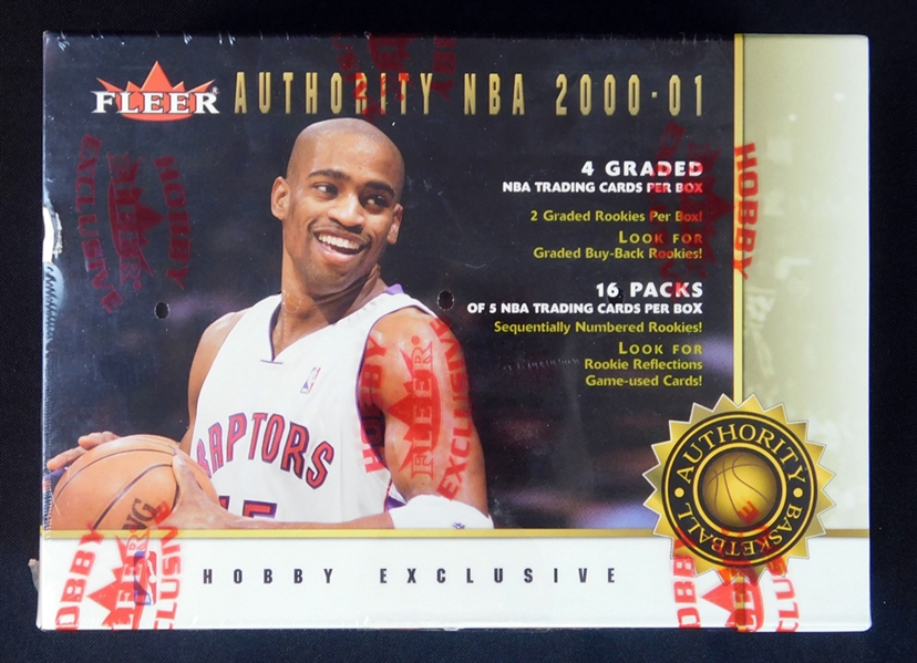 2000-01 Fleer Authority Basketball Unopened Wax Box