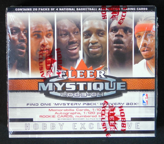 2003-04 Fleer Mystique Basketball Unopened Hobby Box 