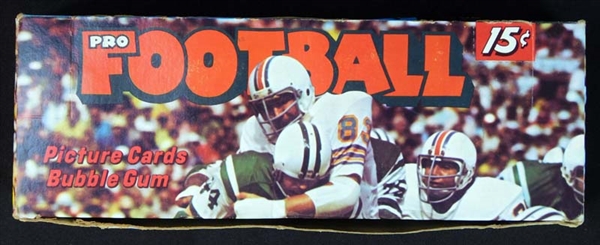 1974 Topps Football Unopened Wax Box with BBCE Letter