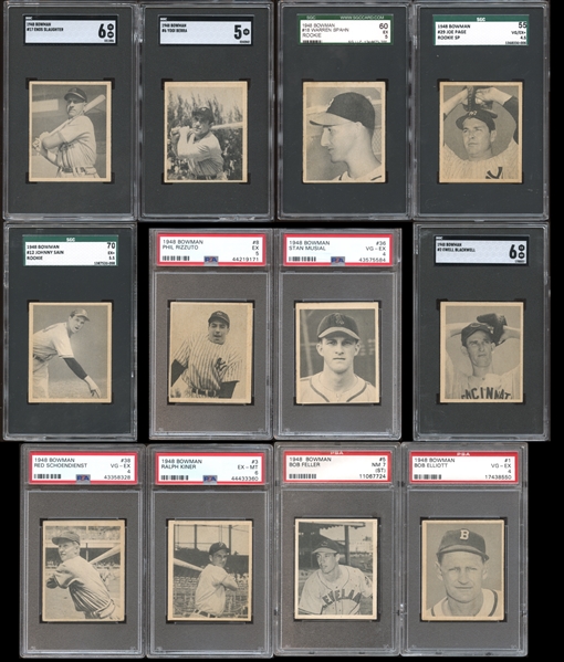 1948 Bowman Baseball Complete Set All PSA/SGC Graded