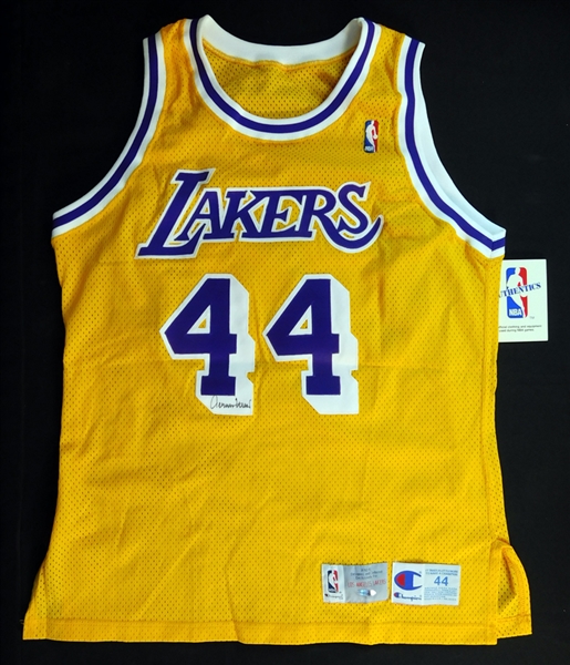 Jerry West Signed Los Angeles Lakers Jersey UDA