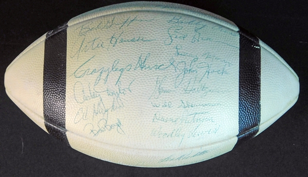 1955 Los Angeles Rams Team-Signed Football with (36) Signatures Including Hirsch JSA