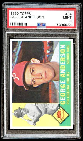 1960 Topps #34 George Anderson PSA 9 MINT