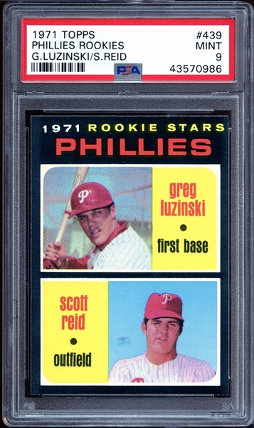 1971 Topps #439 Phillies Rookies PSA 9 MINT