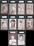 1947-66 Exhibits Group of (10) All SGC/PSA Graded